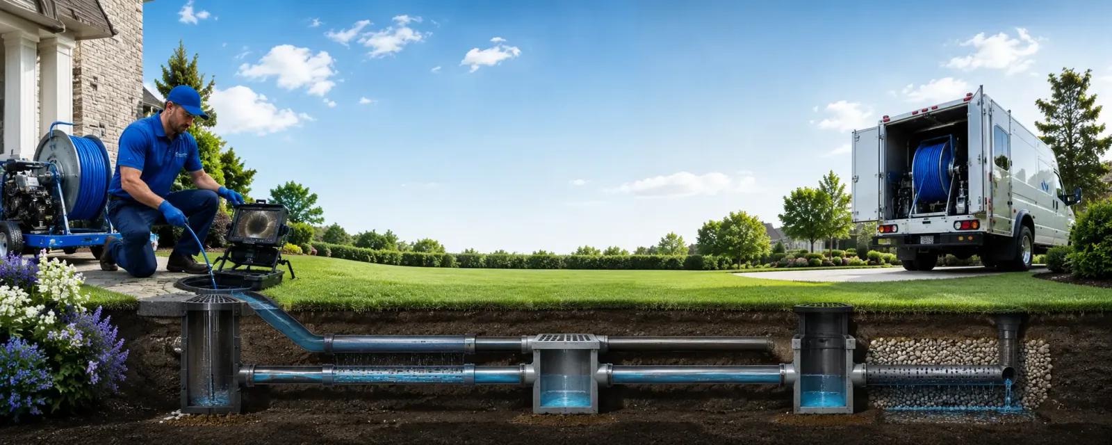 Outdoor drain cleaning information for New Castle, IN